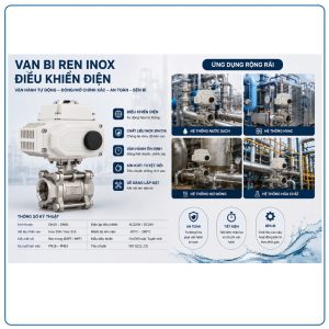 Van bi inox điều khiển điện