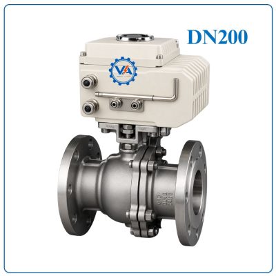 Van bi inox điều khiển điện DN200