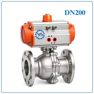 Van bi inox điều khiển khí nén DN200