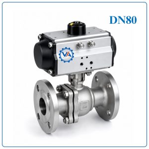 Van bi inox điều khiển khí nén DN80