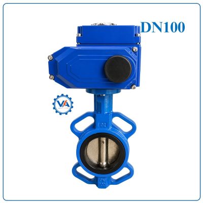 Van bướm gang điều khiển điện DN100