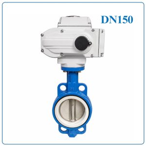 Van bướm gang điều khiển điện DN150
