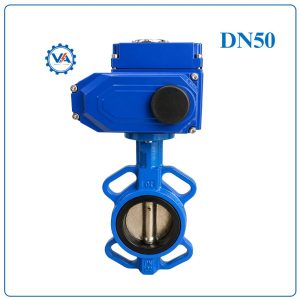 Van bướm gang điều khiển điện DN50