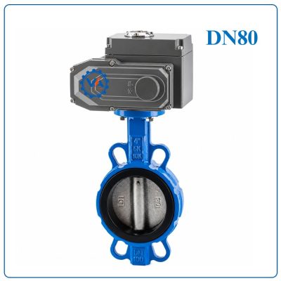 Van bướm gang điều khiển điện DN80
