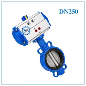 Van bướm gang điều khiển khí nén DN250