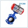 Van bướm gang điều khiển khí nén DN300