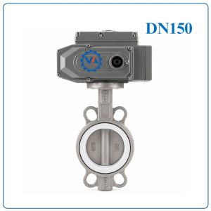 Van bướm inox điều khiển điện DN150
