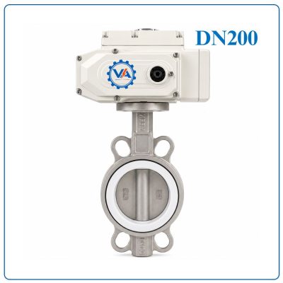 Van bướm inox điều khiển điện DN200
