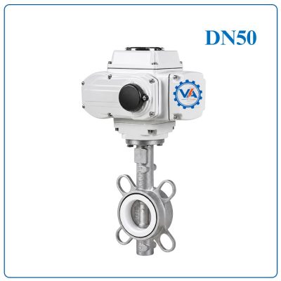 Van bướm inox điều khiển điện DN50