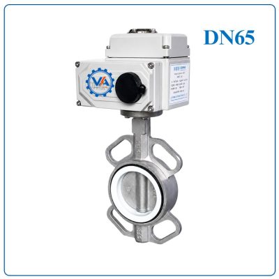 Van bướm inox điều khiển điện DN65