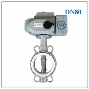 Van bướm inox điều khiển điện DN80