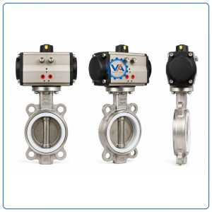 Van bướm inox điều khiển khí nén